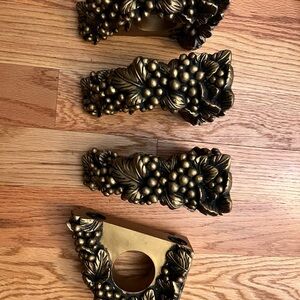 Ornate Gold Decorative Wall Hooks